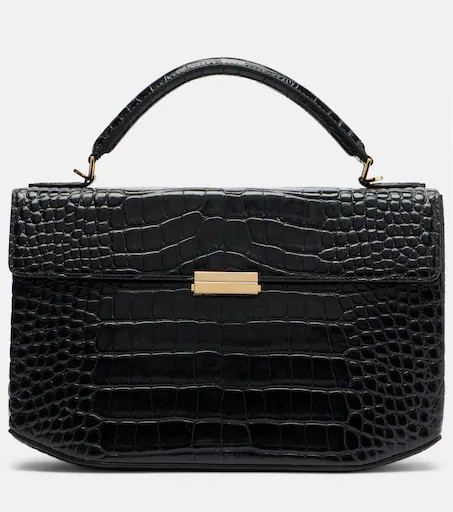 Box Small croc-effect leather top-handle bag | Mytheresa (UK)