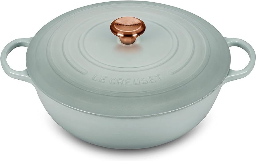 Le Creuset Signature Cast Iron 7.5-quart Chef's Oven with Copper Knob (Sea Salt) | Amazon (US)