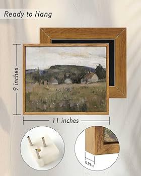 InSimSea Framed Vintage Landscape Wall Art Prints, Framed Canvas Art Wall Decor, Abstract Serene ... | Amazon (US)
