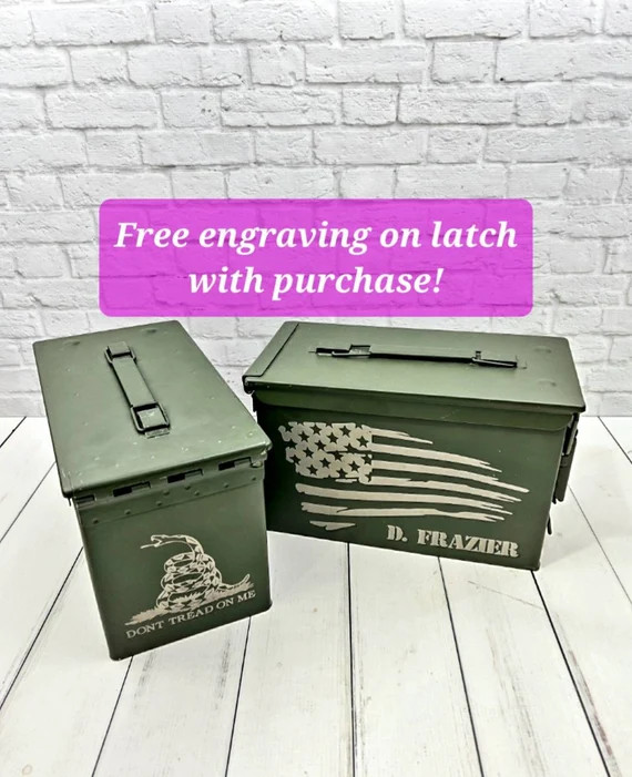 Custom Engraved .50 Caliber Ammo Can  Military Style  - Etsy | Etsy (US)