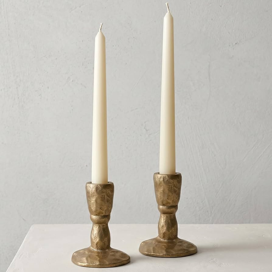 Vintage Bronze Finish, Sturdy Tabletop Decor for Weddings, Mantels, Dining Table Centerpieces, 3.... | Amazon (US)