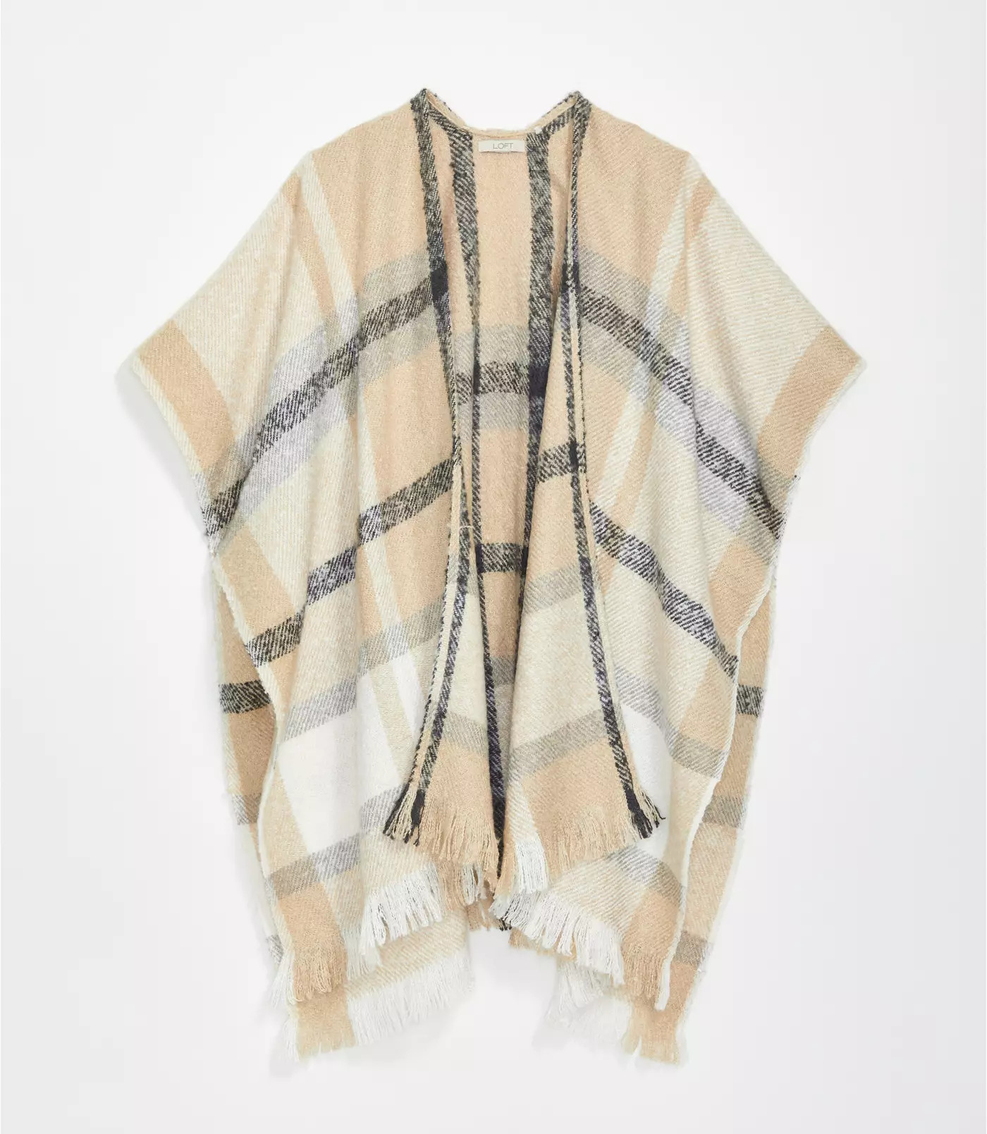 Plaid Poncho | LOFT | LOFT