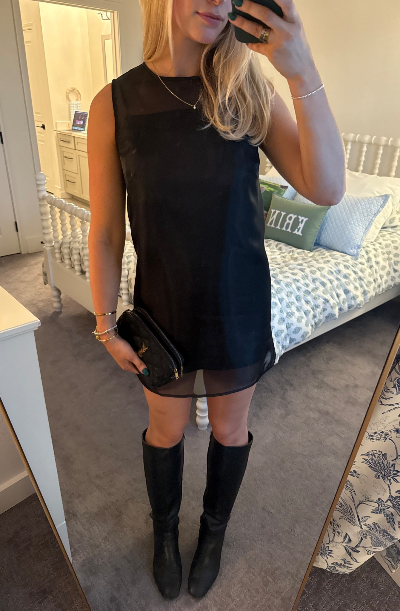 Christmas Party Look

Holiday party
Black outfit
Christmas outfit
New Year’s Eve outfit
Nye outfit
Winter outfit
Winter style
Party outfit
Dinner outfit
Girls night out look
Date night outfit
Black boots
Knee high boots
Sam Edelman boots
Black leather boots
Few moda dress
Mesh dress
Mesh overlay
Mini dress
Short black dress
Short dress
Holiday dress
Christmas dress
Ysl bag
Ysl purse
Saint Laurent bag
Saint Laurent purse
Black bag
Black purse

#LTKootd #LTKHoliday