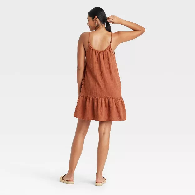 Women's Sleeveless Tiered Gauze Dress - Universal Thread™ | Target