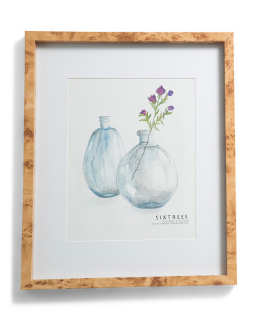 16X20 Matted To 11X14 Kelly Faux Burlwood Wall Portrait Frame | TJ Maxx