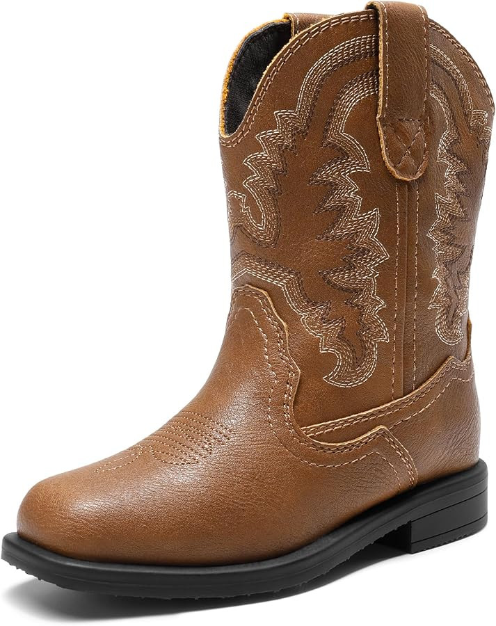 DREAM PAIRS Toddler Boys Girl Cowboy Cowgirl Boots | Amazon (US)