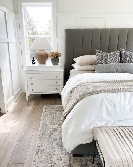 My bed frame is from McGee & Co. and one that I get questions about all the time. It’s absolutely stunning and worth every penny. We have the king size in the moss linen fabric. I can’t recommend it enough! It’s 20% off right now through Monday in honor of Black Friday and cyber Monday! 

#LTKhome #LTKCyberWeek #LTKsalealert