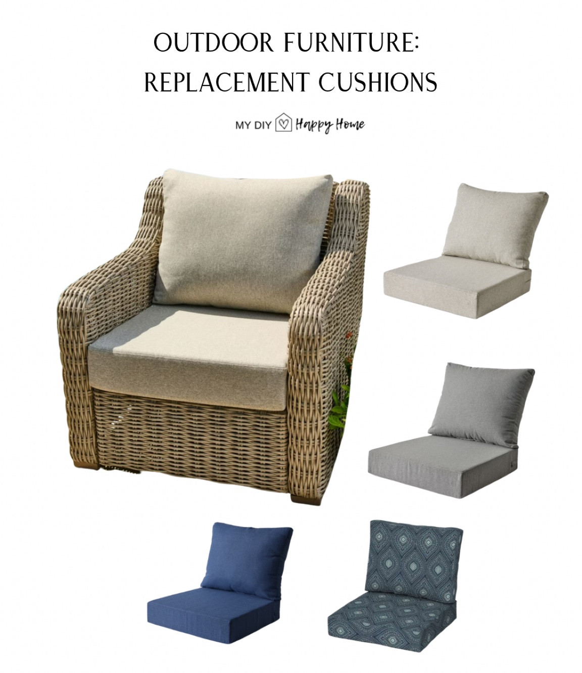 If you have the Better Homes & Gardens outdoor furniture they now have replacement cushions. 4 color options to choose from. 

#LTKSeasonal #LTKhome #LTKfamily