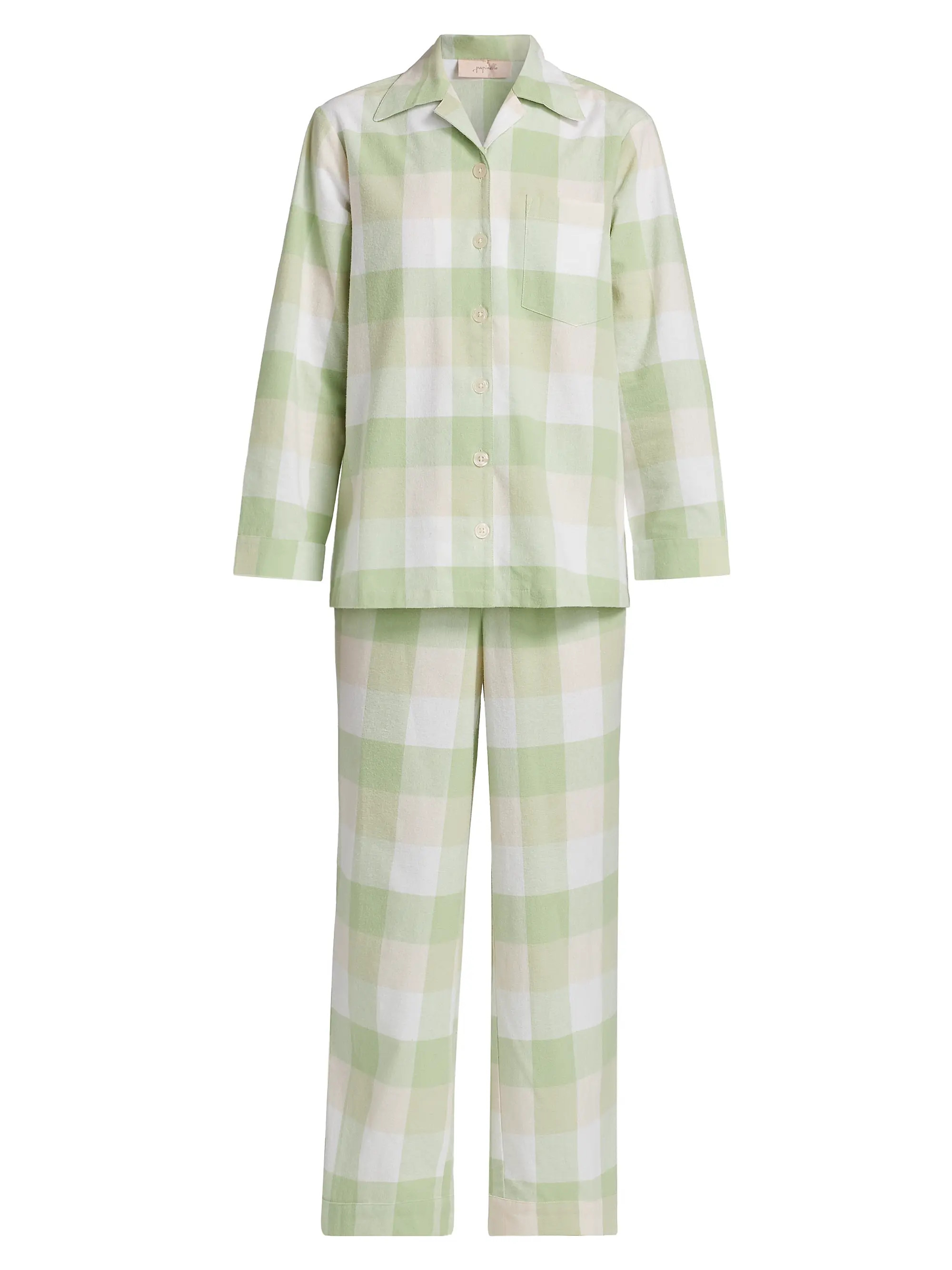 Papinelle Plaid Cotton Pajamas | Saks Fifth Avenue | Saks Fifth Avenue