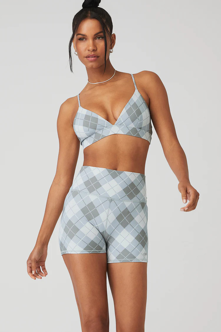 Vapor Argyle Splendor Bra | Alo Yoga (US)