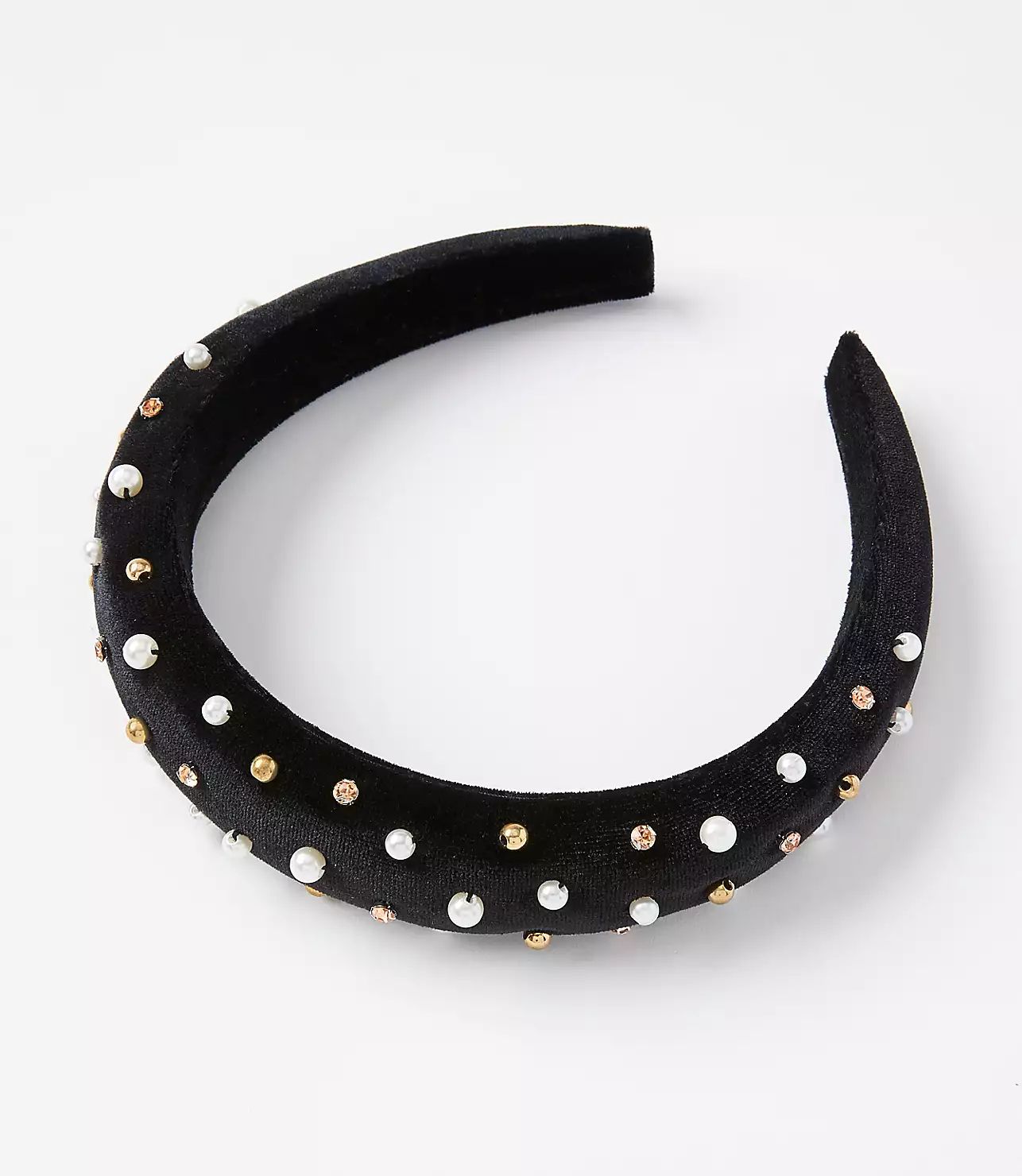 Pearlized Velvet Headband | LOFT