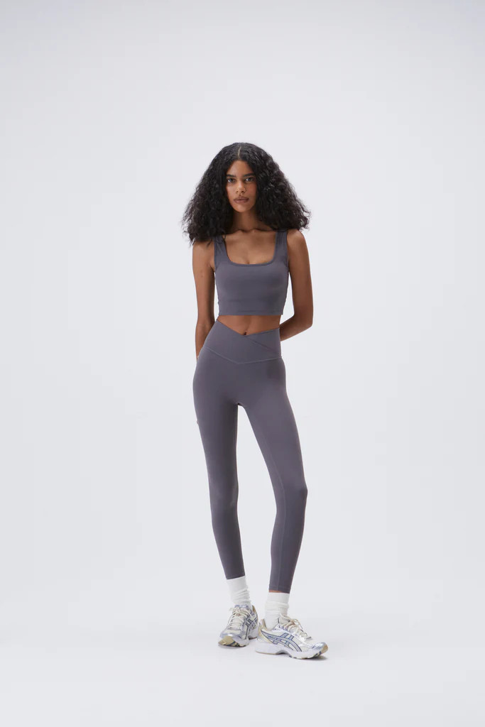 Ultimate Wrap Over Leggings - Dark Grey | Adanola UK
