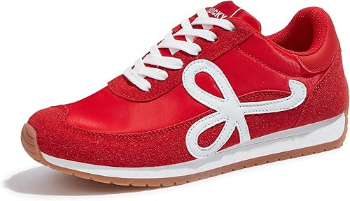 LUCKY STEP Women's Fashion Sneakers Trendy Stylish Low Top Classic Retro Casual Ladies Comfortabl... | Amazon (US)