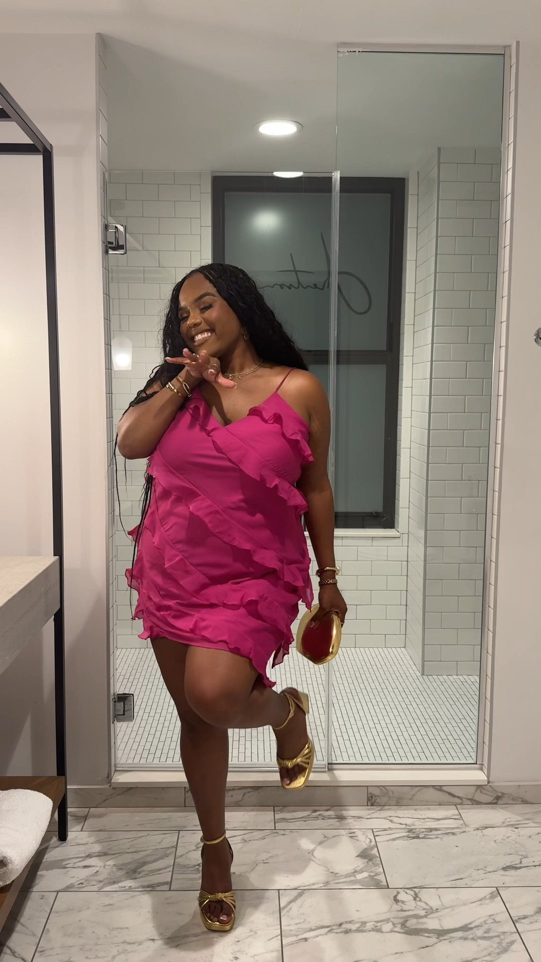 When I say I kept getting compliments on this look.. from dinner to posing in the lobby for the pictures?! 

Honey, the dress was a hit! YOU NEED THIS DRESS. 

+ it comes in 3 other colors!!!

Especially for it to be 70-80 degrees where I was 💕🛍️

5’4 • 200 LBS • Dress is in Size XL | Shoes in 8.5 (My Sizing Ranges from 8-9)

Bag from Zara 🔎 Mettalic Box Bag
Bracelets 🔎 Nevaeh Jewlery on Instagram  

#LTKstyletip #LTKfindsunder100 #LTKmidsize