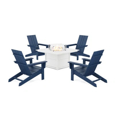 POLYWOOD by AllModern Outdoor Adirondack Chair With Table | Perigold