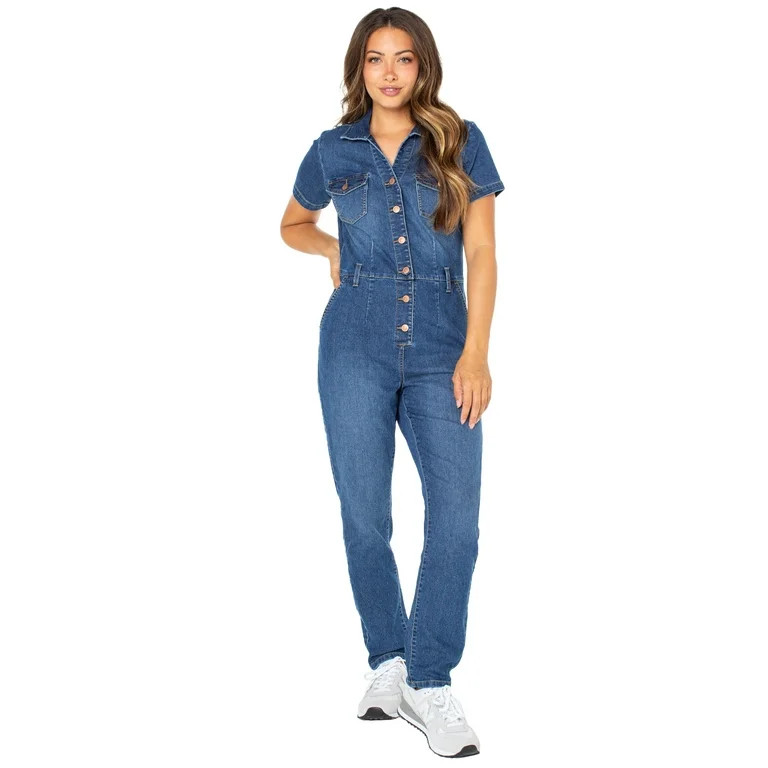 Celebrity Pink Women's Juniors Slim Fit Boilersuit | Walmart (US)