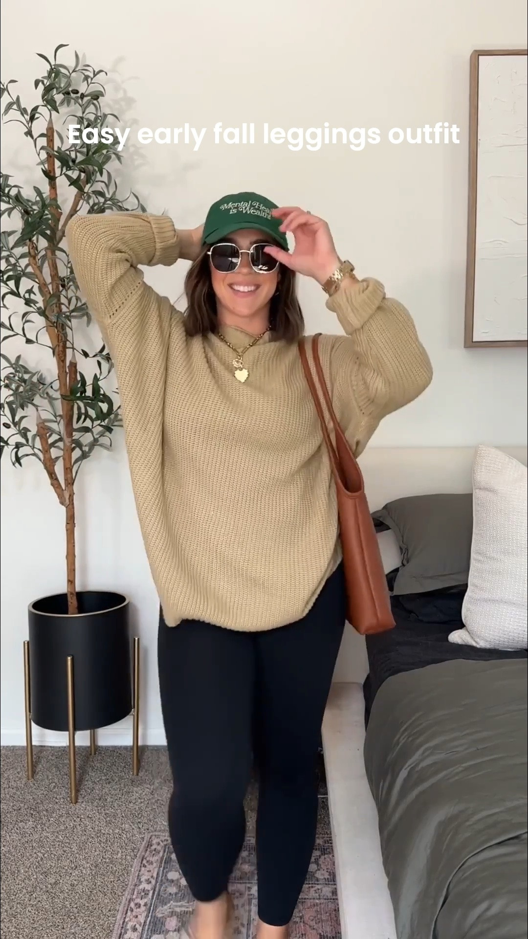 My go-to fall mom outfit, leggings and an elevated sweater always hits. This one is perfect for early fall it's not too thick and I love the baby mock neck. I'm in the L-XL. 

Fall outfits, fall sweater outfit, midsize fall outfit, leggings outfit, mom outfit

#LTKSeasonal #LTKMidsize #LTKootd