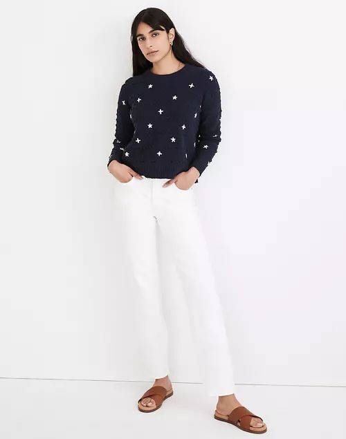 Embroidered Sandlin Pullover Sweater | Madewell