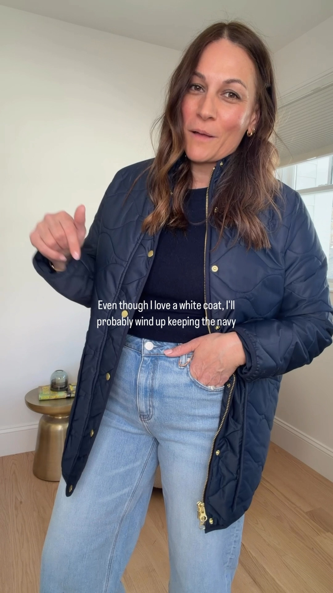 Great pair of barrell jeans.  Wearing a size 29 , top in medium and jacket in large. 

#LTKMidsize #LTKSaleAlert #LTKgrwm
