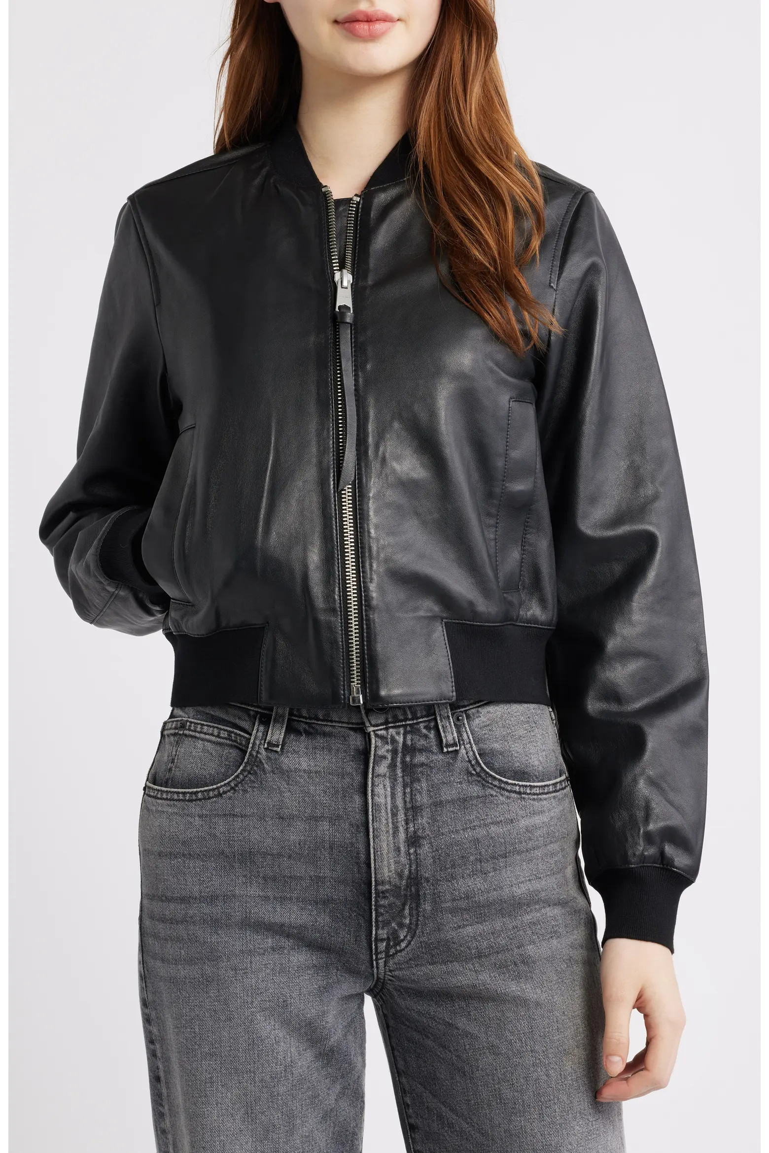 Orten Leather Bomber Jacket (Women) | Nordstrom | Nordstrom