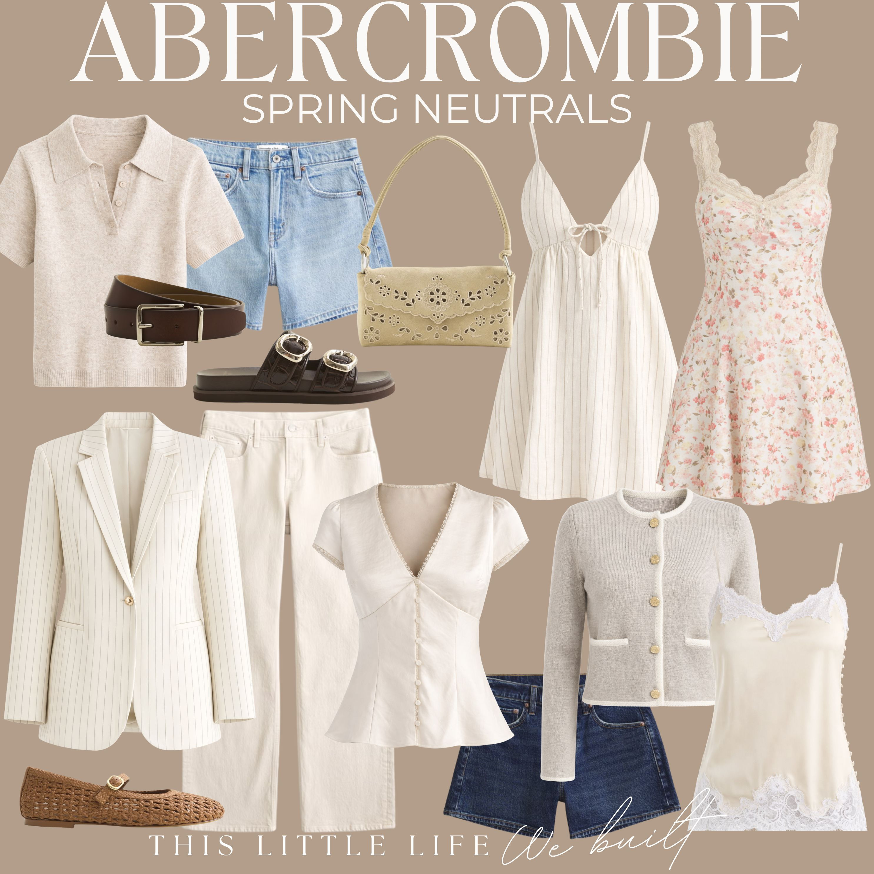 Spring Neutrals from Abercrombie!
Abercrombie Spring / Abercrombie Denim / Lightweight Knit Sweaters / Flowy Midi Dresses / Linen Button-Up Shirts / Neutral Blazers / Wide-Leg Pants / Cropped Cardigans / Floral Dresses / Ribbed Tank Tops / Denim Jackets / Soft Pastel Tops / White Jeans / Relaxed Jumpsuits / Ballet Flats / Loafers & Mules / Neutral Sneakers / Strappy Sandals / Woven Handbags / Straw Totes / Crossbody Bags / Layered Gold Jewelry / Delicate Necklaces / Statement Earrings / Silk Hair Scarves / Oversized Sunglasses / Lightweight Spring Jackets / Silk Tops / Satin Pants / Floral Dresses / Neutral Blazers / Linen Outfits / 
 

 #LTKootd #LTKSeasonal