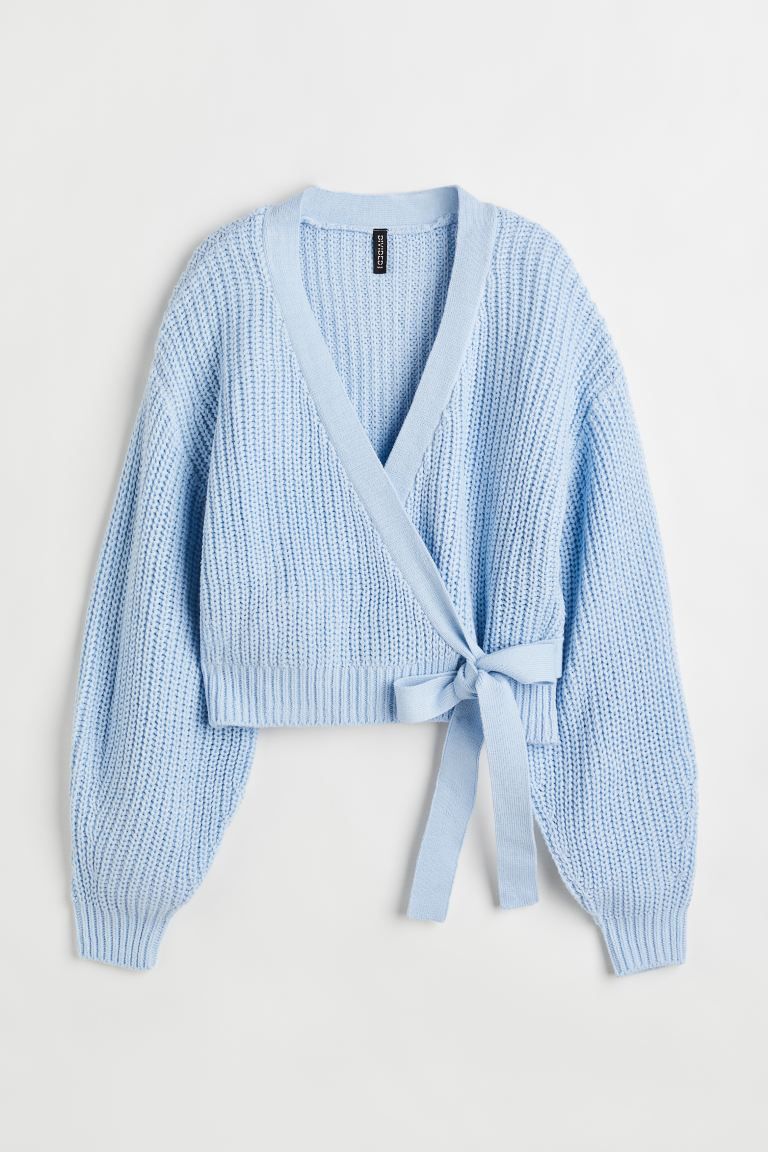 Knit Wrap-front Cardigan | H&M (US + CA)