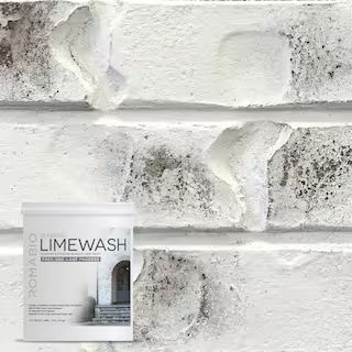 1 qt. Bianco White Limewash Interior/Exterior Paint | The Home Depot