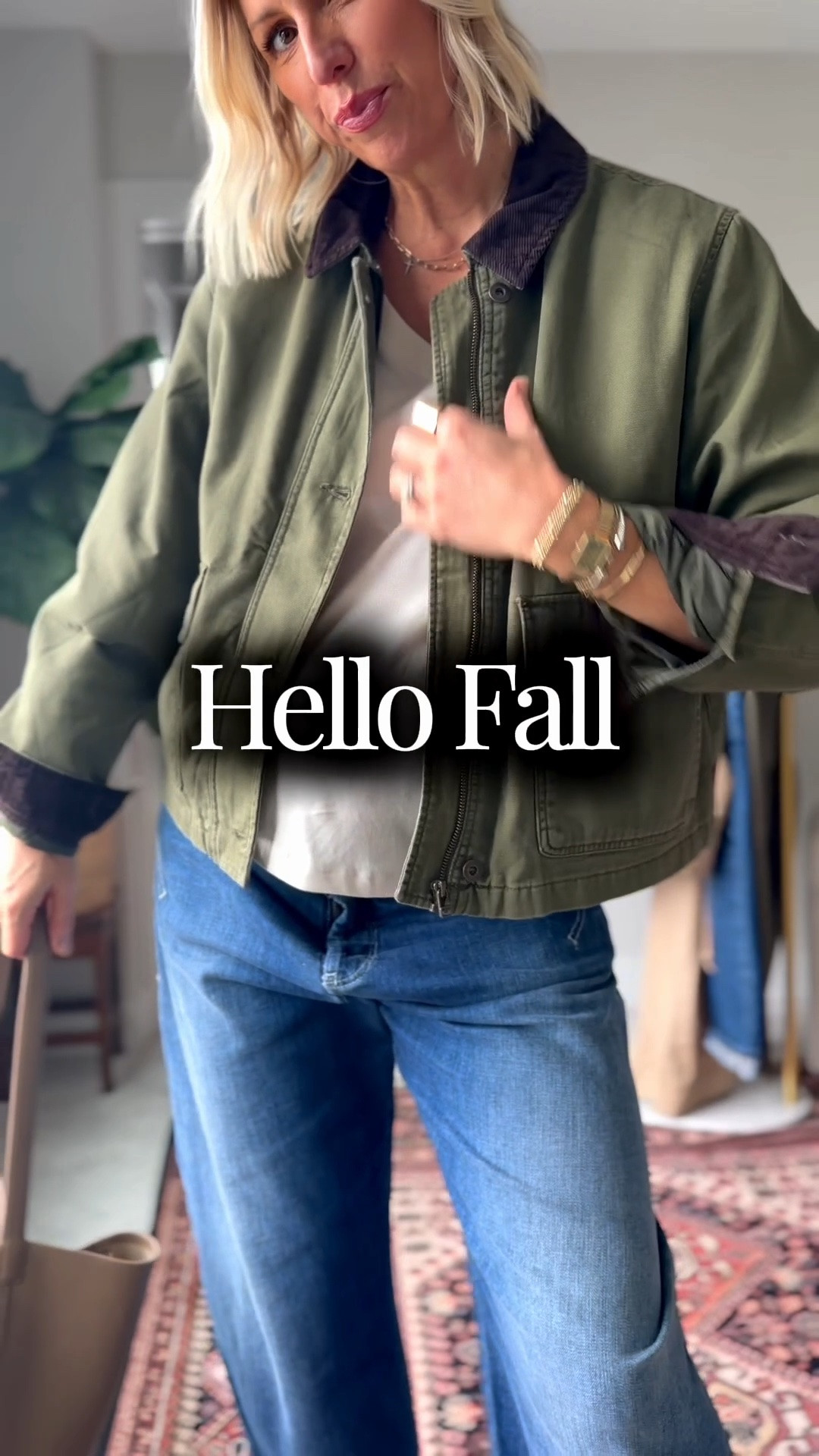 This barn jacket is the perfect everyday layer - to pair with wide leg jeans or layered over a maxi skirt or dress.

I’m 5’10” for height reference wearing a size large. Get your true to size 

Use my code: SARAHSTYLE10
for 10% my loafers

#LTKootd #LTKOver40 #LTKgrwm
