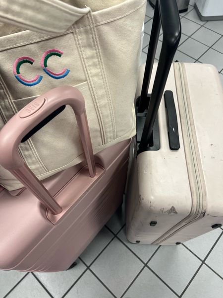 Travel essentials. Monogram tote is medium. Large Beis luggage 

#LTKtravel