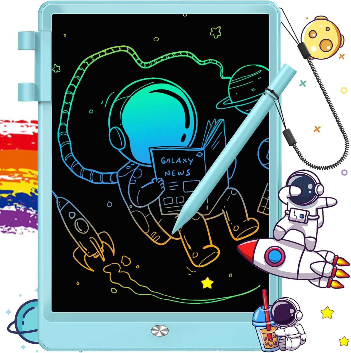 FLUESTON LCD Writing Tablet, 10 Inch Doodle Board Toys Gifts for 3-8 Year Old Girls Boys, Colorfu... | Amazon (US)