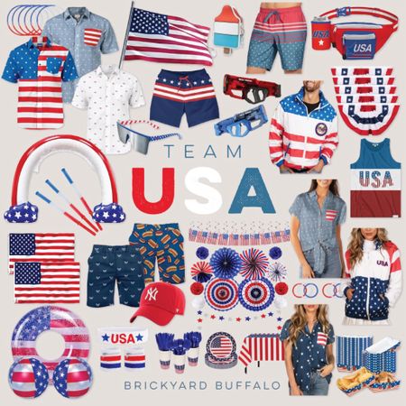 Red, white, and blue everything! Celebrate the 4th of July with playful patriotic clothes and decor that shout Team USA.

#4thOfJuly #TeamUSA #PatrioticStyle

#LTKFindsUnder50 #LTKParties #LTKSeasonal