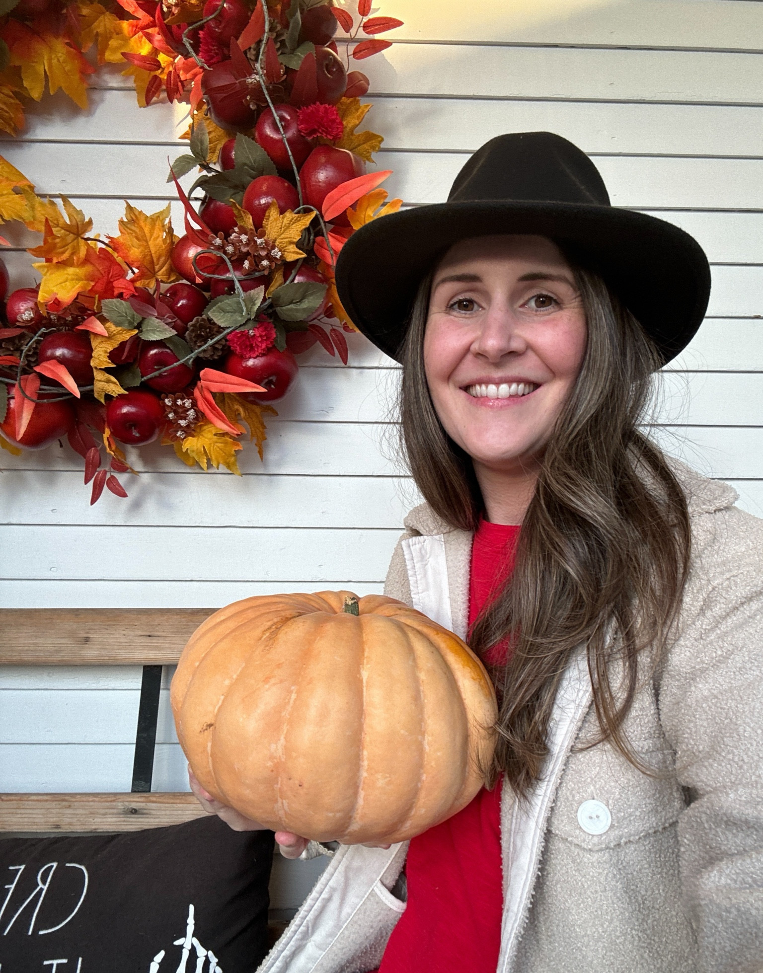 Decorating with heirloom pumpkins from the garden 🌿🎃🏡 #pumpkin #pumpkins 

#LTKhome #LTKSeasonal #LTKHalloween