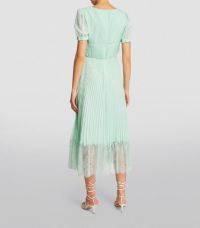 Pleated Crossover Midi Dress | Harrods
