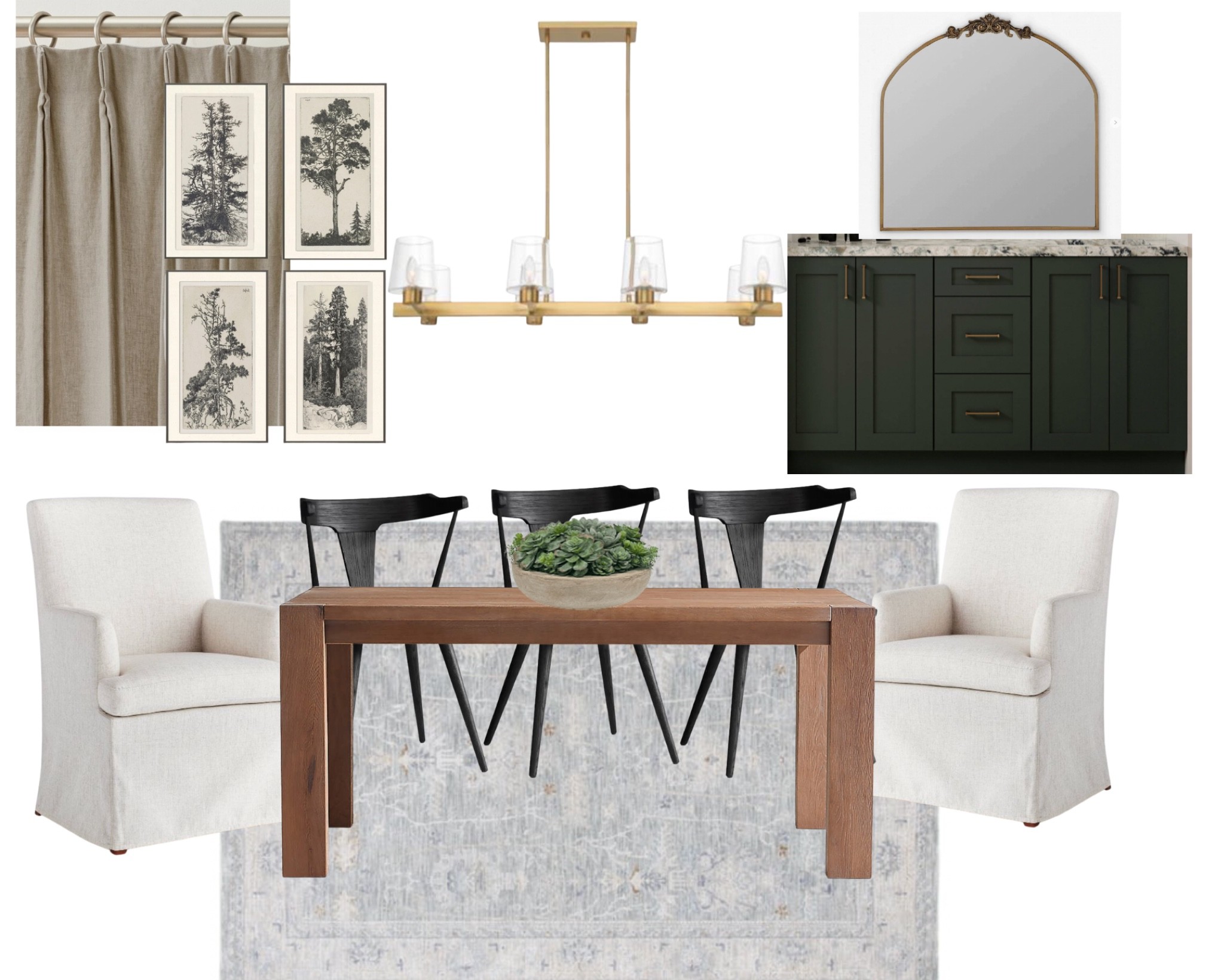 Dining Room Design - Dining chairs - Dining table- 

#LTKhome