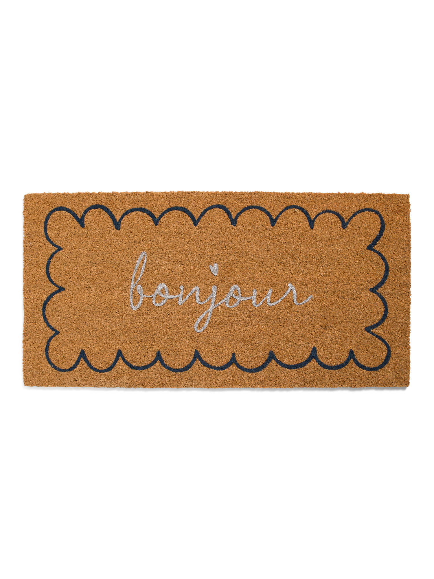 20x40 Booker Bonjour Glitter Printed Coir Doormat | Rugs | Marshalls | Marshalls