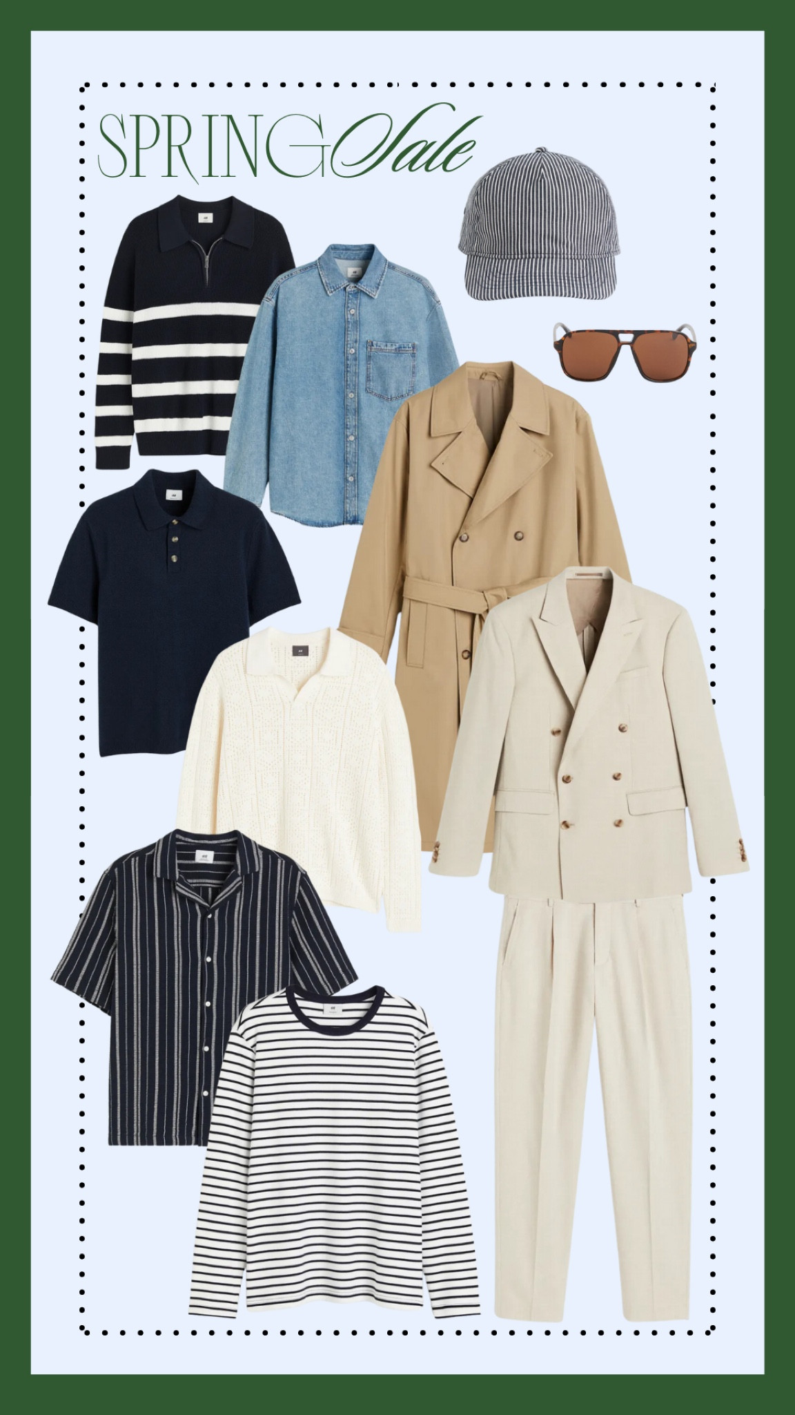 Our favorite menswear picks from H&M’s 20% off sale! This striped quarter zip sweater is one of our favorite finds from H&M in a long time, while this suit is the perfect spring wedding option, and this trench is a great transitional piece! We’ve added some accessories and staples that are great options for spring. Now is a great time for you (or if you’re shopping for your man) to stock up for the warmer months with great deals  

#LTKwedding #LTKSpringSale #LTKmens