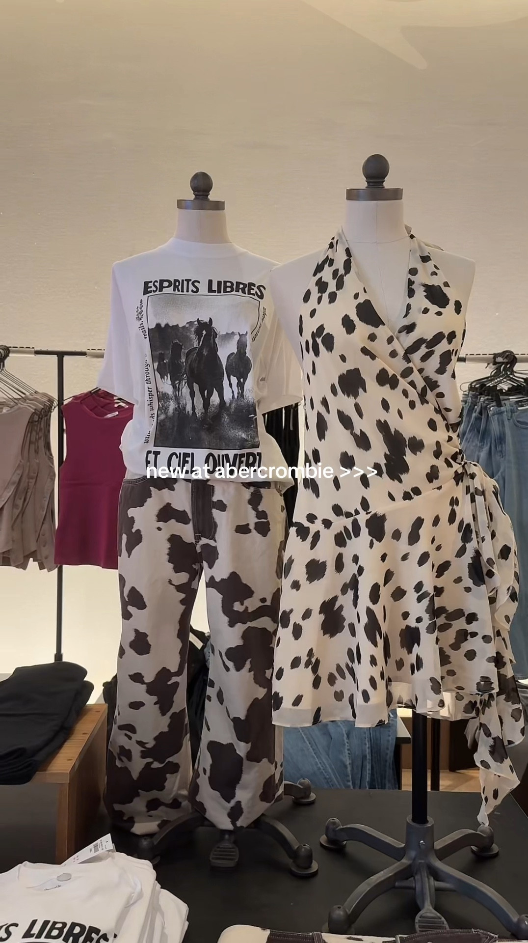 If you love a print, run to Abercrombie! 🐄🐮 

#LTKWatchNow #LTKSaleAlert #LTKStyleTip