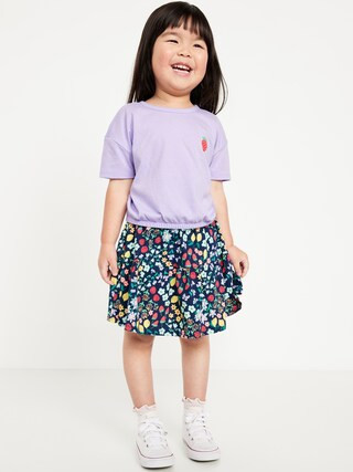Short-Sleeve Graphic T-Shirt and Skort Set for Toddler Girls | Old Navy (US)