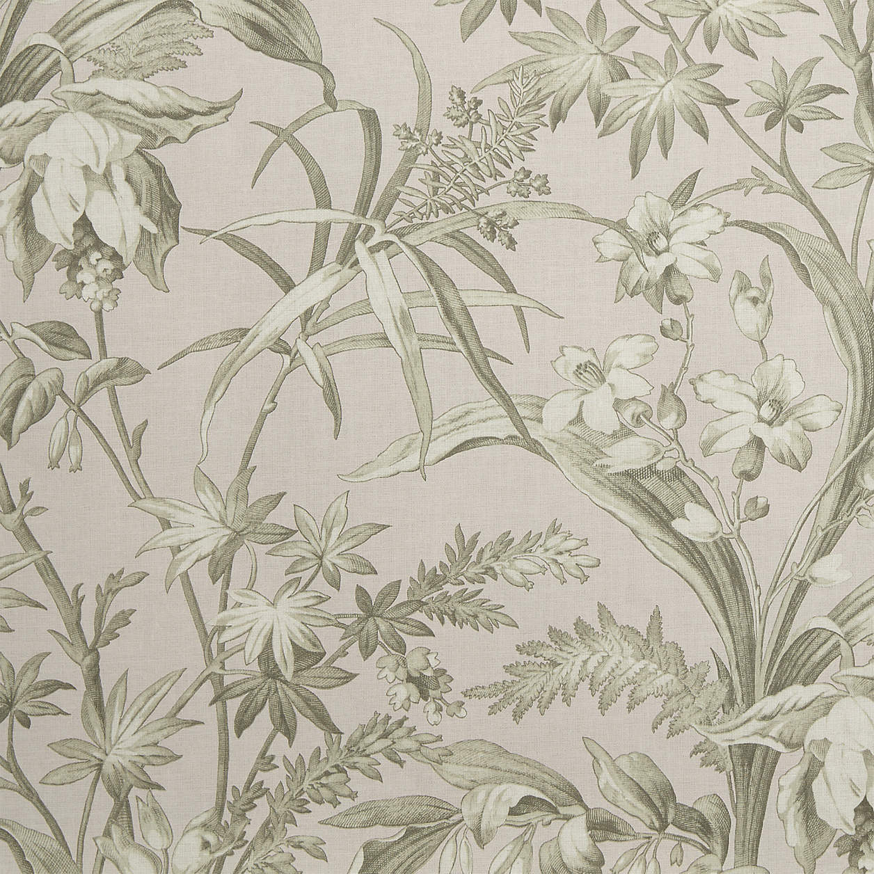 Charleston Blue Floral Wallpaper | Crate & Barrel | Crate & Barrel