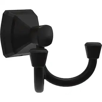 Delta Flynn Matte Black Double -Hook Wall-mount Towel Hook | Lowe's