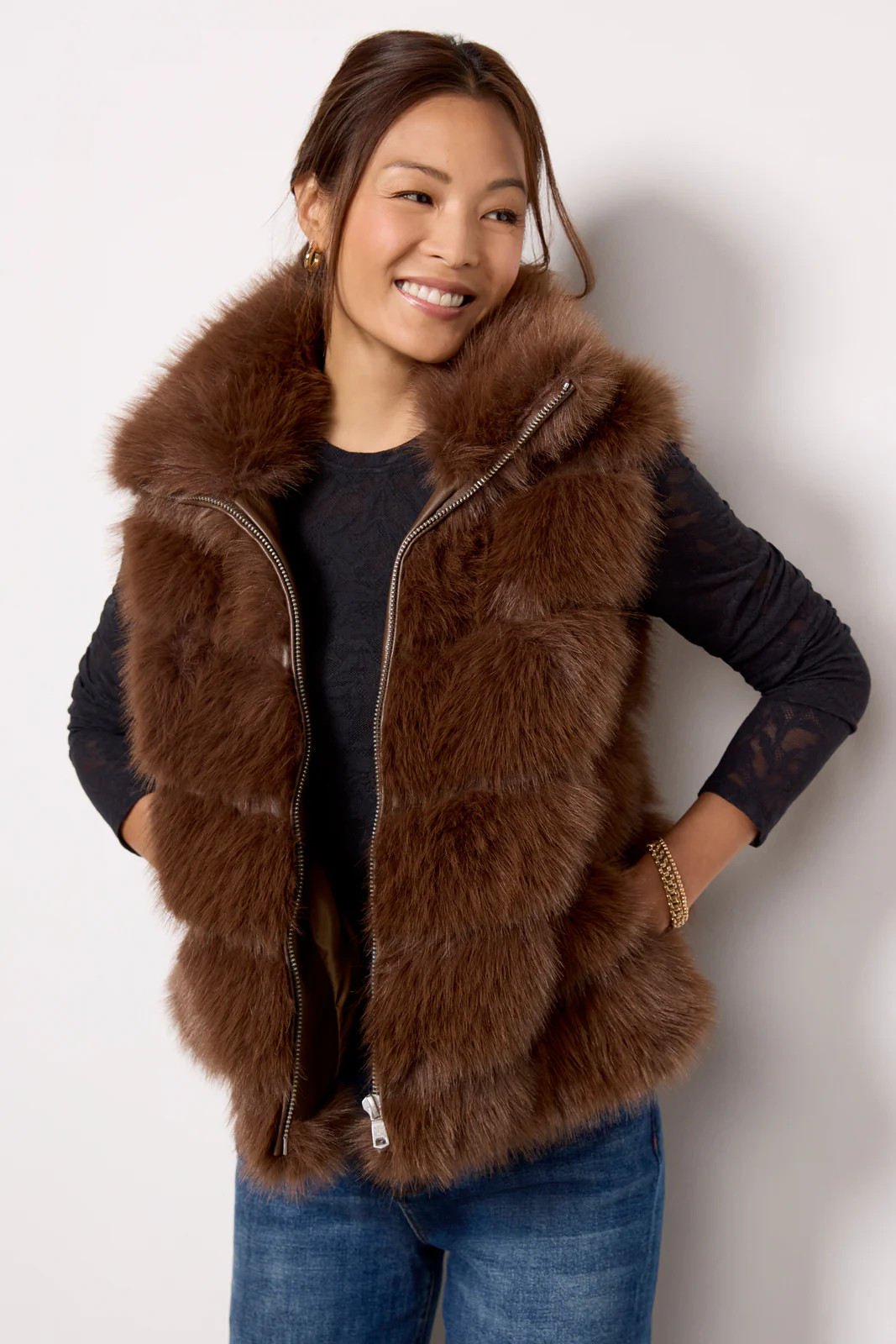 Faux Fur Vest | Evereve