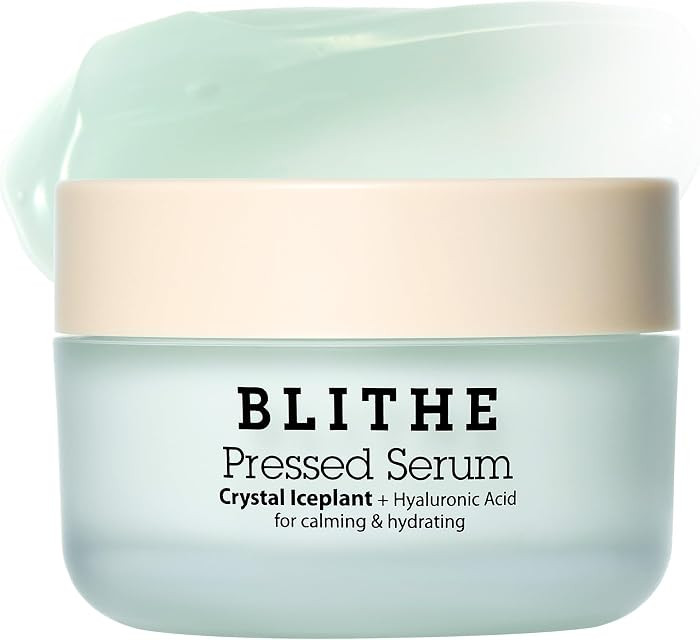 BLITHE Pressed Serum Crystal Iceplant Face Moisturizing Gel - Kbeauty Best Skin Cream for Dry Ski... | Amazon (US)