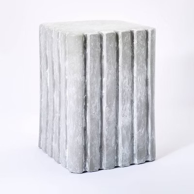 Antilles Shaped Ceramic Accent Table Gray - Threshold™ designed with Studio McGee | Target