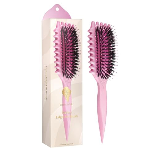 Bounce Curl Define EdgeLift Brush, 5-in-1 Tool for Effortlessly Defined Curls, Waves & Coils, Reduces Frizz - Pink | Amazon (US)