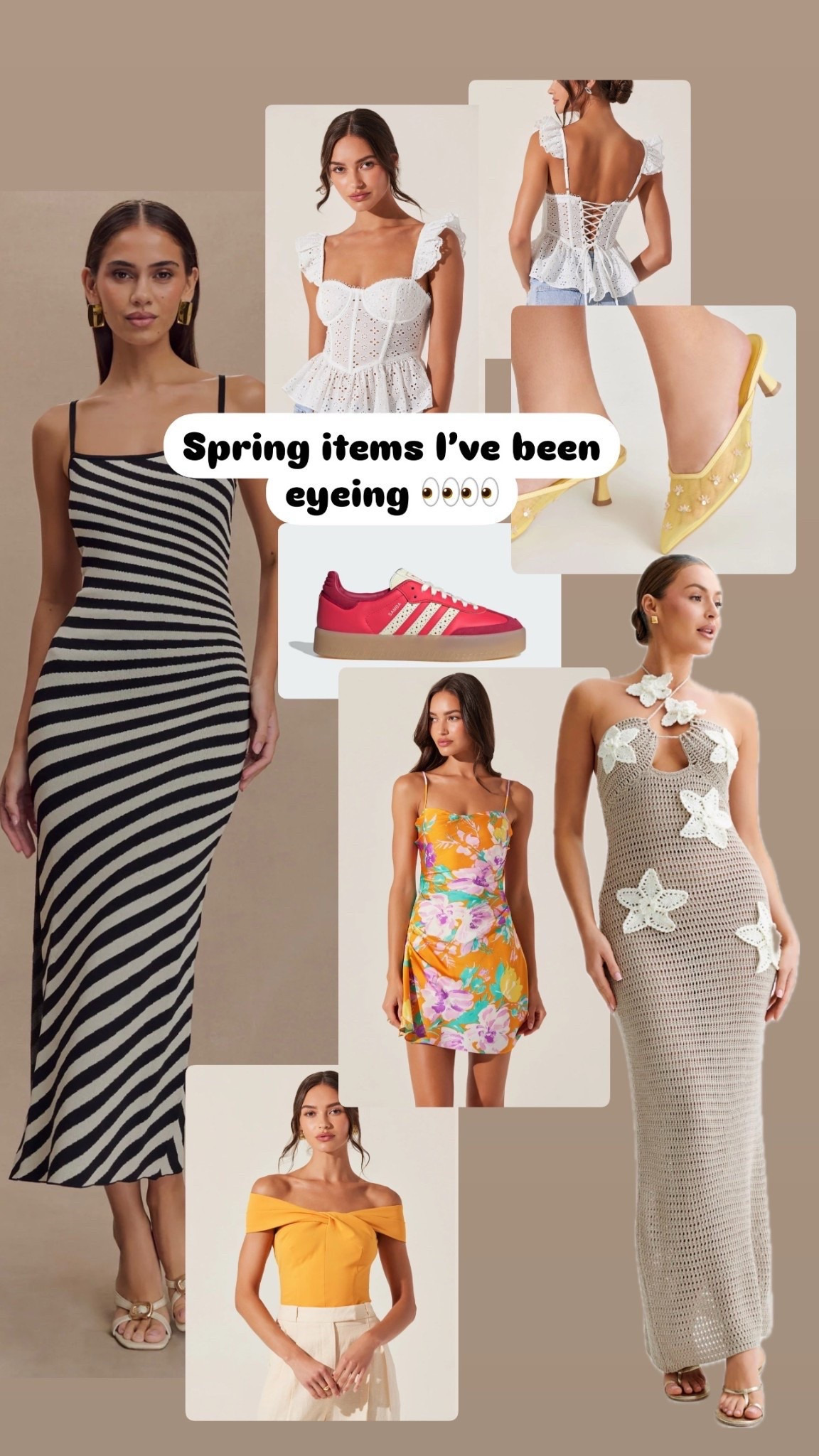 Spring outfits, spring sales, spring shoes, spring and summer dresses 2025, spring dress, vacation dress, spring top, sambas, spring heels 

#LTKShoeCrush #LTKTravel #LTKStyleTip