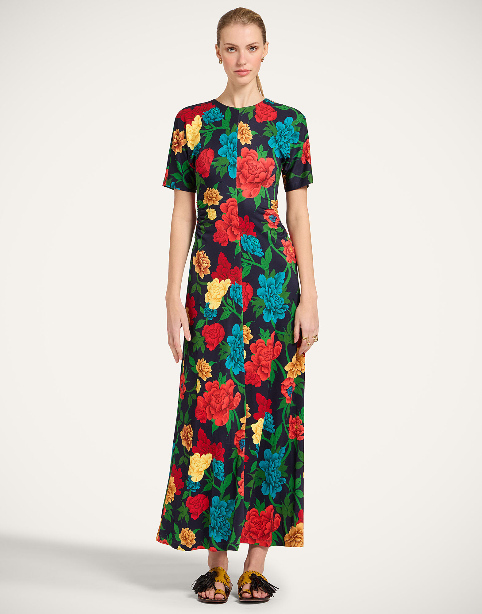 Angelica Dress in Queen Peony Blue for Women | La DoubleJ | La DoubleJ