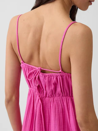 Cotton Gauze Tiered Empire Waist Dress | Gap (US)