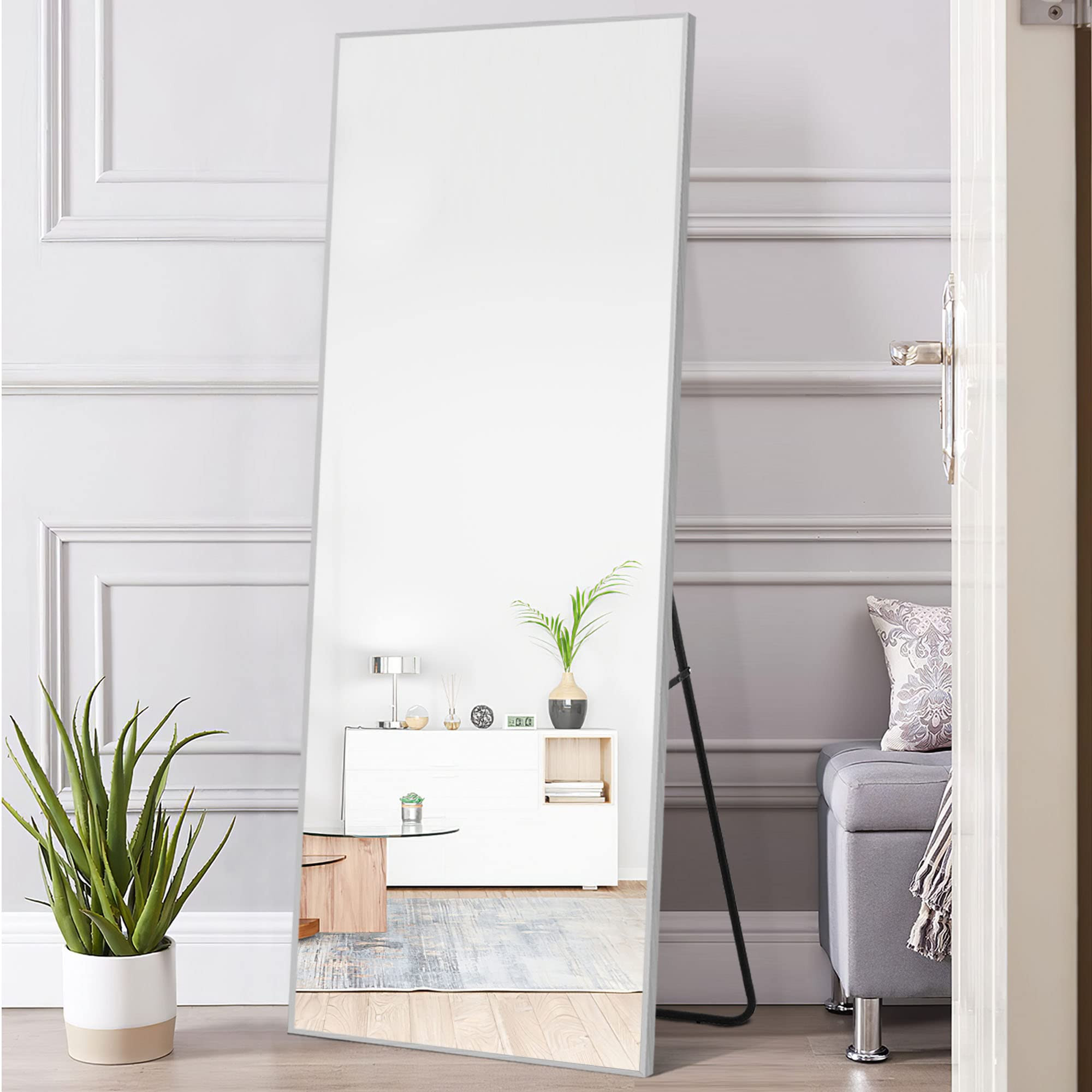Natsukage 64"x21" Full Length Mirror Full Body Mirror Wall Mirror Full Length Standing Mirror Large  | Amazon (US)
