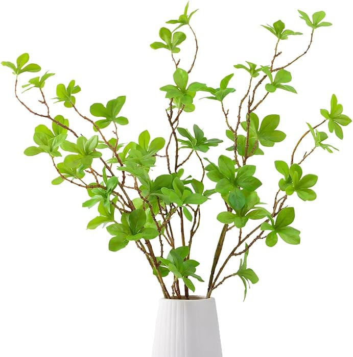 Heleze Artificial Greenery Stems Faux Branches with Leaves for Vase Fake Plants for Home Decor In... | Amazon (US)