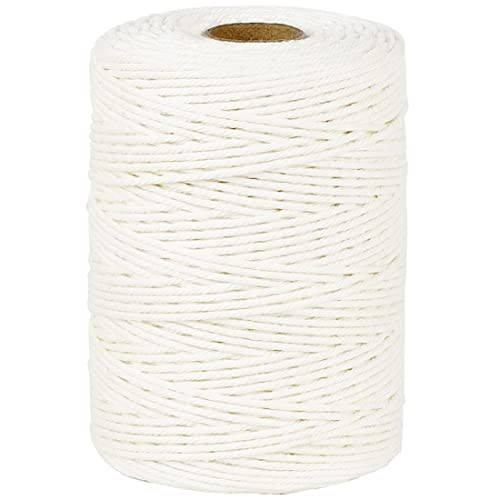 PerkHomy Cotton Butchers Twine String 700 Feet 2mm Twine for Cooking Food Safe Crafts Bakers Kitchen Butcher Meat Turkey Sausage Roasting Gift Wrapping Gardening Crocheting Knitting | Amazon (US)